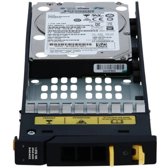 791436-004 HPE 1.8TB 2.5inch Small Form Factor(SFF) 10000RPM 6Gbps SAS Hot Plug 3PAR Hard Drive for M6710 Enclosures and StoreServ 7000 Storage Systems (Bulk Pack with 90 Days Warranty)