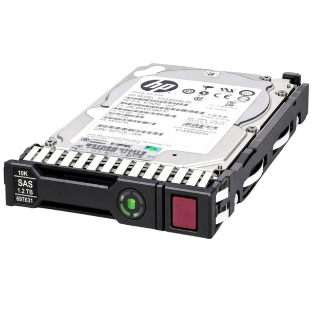 697574-B21 HPE 1.2TB 2.5inch SFF 10000RPM 6Gbps SAS Smart Carrier Enterprise Hard Drive for ProLiant Generation8 Generation9 Generation10 Servers (Refurbished with 30 Days Warranty)