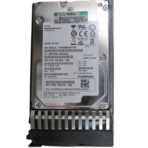 Q1H47A HPE MSA 900GB 2.5inch Small Form Factor(SFF) 15000RPM 12Gbps SAS Dual Port Standard MSA Carrier Enterprise Hard Drive for Modular Smart Array 1040 SAN Storage(New in Factory Sealed with 3 Years Warranty)