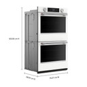 Kitchenaid® 30-inch Smart Electric Double Wall Oven with Assisted Cooking Modes - White KOED730SWH