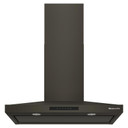 KitchenAid® 36-inch Wall-Mount, 4-Speed Canopy Hood KVWC736SBE