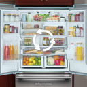 Kitchenaid® 20 Cu. Ft. 36-Inch Counter-Depth French Door Refrigerator with Internal Water Dispenser KRFC136SPS