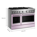 Kitchenaid® 48-Inch 6 Burner Commercial-Style Dual Fuel Range with Griddle KFDD948SWF