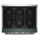 KitchenAid® 36-Inch 6 Burner Commercial-Style Gas Range with No Preheat Air Fry Mode KFGS936SJP