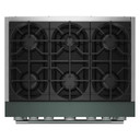KitchenAid® 36-Inch 6 Burner Commercial-Style Dual Fuel Range with No Preheat Air Fry Mode KFDS936SJP