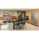 KitchenAid® 48-Inch 6-Element Induction Freestanding Commercial-Style Range with Griddle KFID948SSS