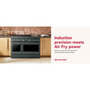 Kitchenaid® 48-Inch 6-Element Induction Freestanding Commercial-Style Range with Griddle KFID948SJP