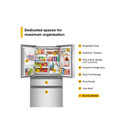 Whirlpool® 36-inch Wide True Counter Depth 4-Door French Door Refrigerator - 22 cu. ft. WRMC7036RZ