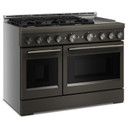 KitchenAid® 48-Inch 6 Burner Commercial-Style Gas Range with Griddle KFGD948SBE