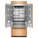 Kitchenaid® 20.8 Cu. Ft. 36" Built-In Panel-Ready French Door Bottom Mount Refrigerator with Platinum Interior KBFN536TPA