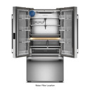 Kitchenaid® Counter-Depth French Door Refrigerator with Internal Water Dispenser KRFC336SBE