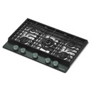 Kitchenaid® Gas-on-Metal Cooktop with an Integrated Wok Grate and CookShield™ Finish KCGK530SJP
