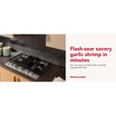 Kitchenaid® Gas-on-Metal Cooktop with an Integrated Wok Grate and CookShield™ Finish KCGK730SSS