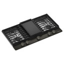 Kitchenaid® Gas-on-Metal Cooktop with an Integrated Wok Grate and CookShield™ Finish KCGK736SBE