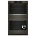 Kitchenaid® 30-inch Smart Electric Double Wall Oven with Intelligent Cooking Camera - Black Ore KOED930SBE