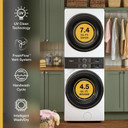 Whirlpool® Smart ENERGY STAR® Front Load Laundry Tower 5.2 cu. ft. Washer & 7.4 cu. ft. Electric Dryer with UV Clean Technology and FreshFlow™ Vent System YWEF5727TW