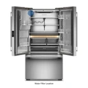 Kitchenaid® Counter-Depth French Door Refrigerator with Intelligent Auto Fill KRFC536SJP