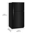Whirlpool® 33-inch Wide Top Freezer Refrigerator with Total Coverage Cooling- 21 Cu. Ft. WRTX7421TB