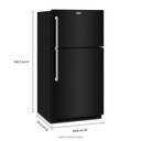 Maytag® 33-Inch Wide Top Mount Refrigerator with Garage Mode - 21 Cu. Ft. MRTX5121TB