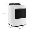 Whirlpool® 7.5 cu. ft. Smart Electric Top Load Dryer with Steam Iron and AI Dry YWED8509TW