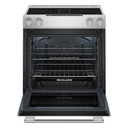 Kitchenaid® 30-Inch 4-Element Electric Downdraft Slide-In Range KSEV730TPS