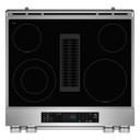 Kitchenaid® 30-Inch 4-Element Electric Downdraft Slide-In Range KSEV730TPS