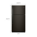 Whirlpool® 33-inch Wide Top Freezer Refrigerator - 21 cu. ft. WRT541SZHV