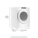 Whirlpool® 7.4 cu.ft Front Load Long Vent Gas Dryer with Intuitive Controls WGD560LHW
