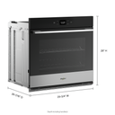 Whirlpool® 5.0 Cu. Ft. Single Wall Oven with Air Fry When Connected WOES5930LZ