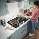 Whirlpool® 30-inch Gas Cooktop with EZ-2-Lift™ Hinged Cast-Iron Grates WCGK5030PS