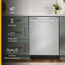 Whirlpool® 24” Stainless Steel Dishwasher with AI Intelligent Wash - 47 dBA WDTA50SAKZ