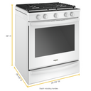 Whirlpool® 5.8 cu. ft. Smart Slide-in Gas Range with Air Fry, when Connected WEG750H0HW