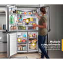 Whirlpool® 36-inch Wide Counter Depth 4 Door Refrigerator - 19.4 cu. ft. WRQA59CNKZ