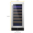 Whirlpool® 15" Undercounter Wine Center with Towel Handle Bar WUW35X15DS