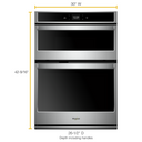 6.4 cu. ft. Smart Combination Wall Oven with Touchscreen WOC54EC0HS