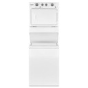 Whirlpool® 4.0 cu.ft I.E.C. Electric Stacked Laundry Center 9 Wash cycles and AutoDry™ YWET4027HW