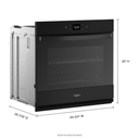 Whirlpool® 5.0 Cu. Ft. Single Wall Oven with Air Fry When Connected WOES5030LB