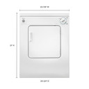 Whirlpool® 3.4 cu.ft. Compact Electric Dryer with AccuDry™ Drying System LDR3822PQ
