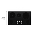 Whirlpool® 36-inch Electric Ceramic Glass Cooktop with Two Dual Radiant Elements WCE77US6HS