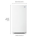 Maytag® 18 cu. ft. Frost Free Upright Freezer with LED Lighting MZF34X18FW