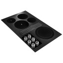 Kitchenaid® 36" Electric Downdraft Cooktop with 5 Elements KCED606GBL