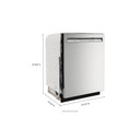 Kitchenaid® 44 dBA Dishwasher in PrintShield™ Finish with 360° Max Jets™ Third Rack KDFM404KPS
