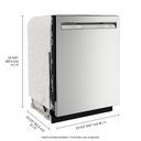 Kitchenaid® 44 dBA Dishwasher in PrintShield™ Finish with FreeFlex™ Third Rack KDFM404KPS