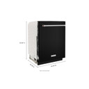 Kitchenaid® 39 dBA Dishwasher with Third Level Utensil Rack KDTE204KBL Kitchenaid® 39 dBA Dishwasher with Third Level Utensil Rack KDTE204KBL