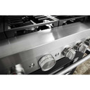 KitchenAid® 36&#x27;&#x27; Smart Commercial-Style Gas Range with 6 Burners KFGC506JBK