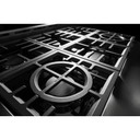 KitchenAid® 36&#x27;&#x27; Smart Commercial-Style Gas Range with 6 Burners KFGC506JBK
