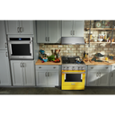 KitchenAid® 30'' Smart Commercial-Style Gas Range with 4 Burners KFGC500JYP