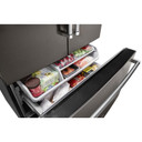 Kitchenaid® 23.8 cu. ft. 36" Counter-Depth French Door Platinum Interior Refrigerator with PrintShield™ Finish KRFC704FBS
