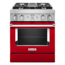 KitchenAid® 30'' Smart Commercial-Style Dual Fuel Range with 4 Burners KFDC500JPA