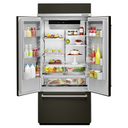 Kitchenaid® 20.8 Cu. Ft. 36 Width Built In Stainless Steel French Door Refrigerator with Platinum Interior Design KBFN506EBS